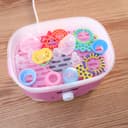 Geepas Baby Bottle Sterilizer 650W - 6Pcs Bottle Steam Sterilizer Capacity & Dryer with Knob, PP/BPA Free with Dry Protection, Drying time Control