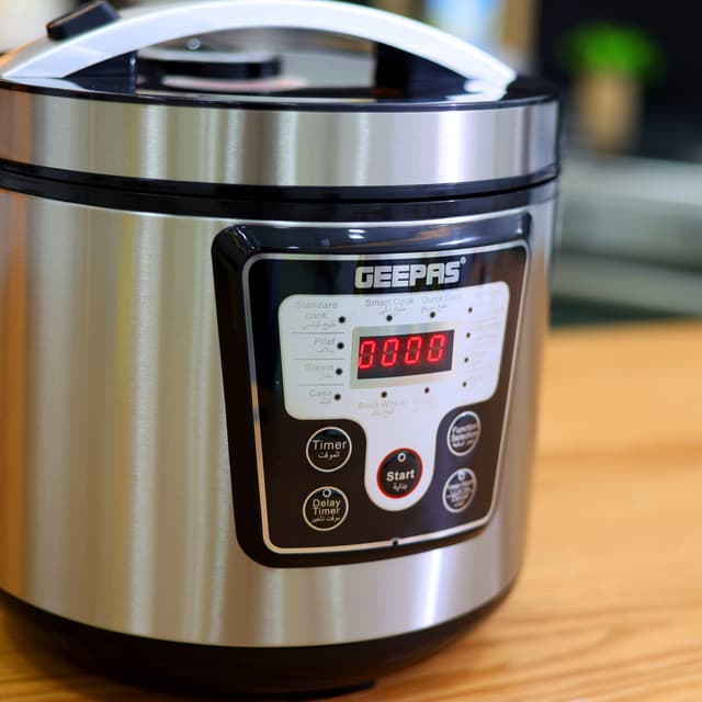 قدر الضغط الكهربائي بسعة 1.8 ليتر جيباس Geepas Compact & Multipurpose 1.8L Multi Cooker - 126696