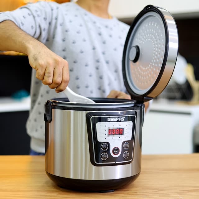 قدر الضغط الكهربائي بسعة 1.8 ليتر جيباس Geepas Compact & Multipurpose 1.8L Multi Cooker - 126693