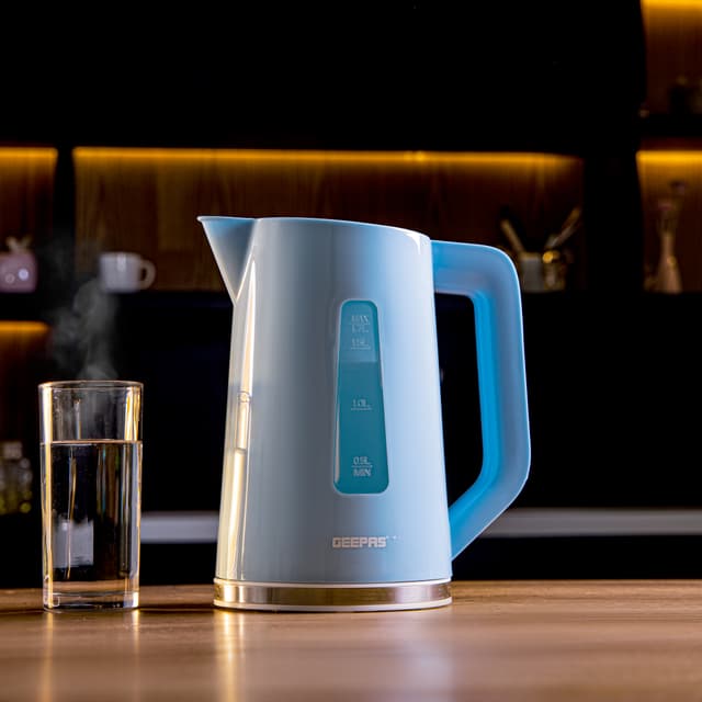 غلاية ماء كهربائية بسعة 1.7 لتر  Geepas - Electric Kettle