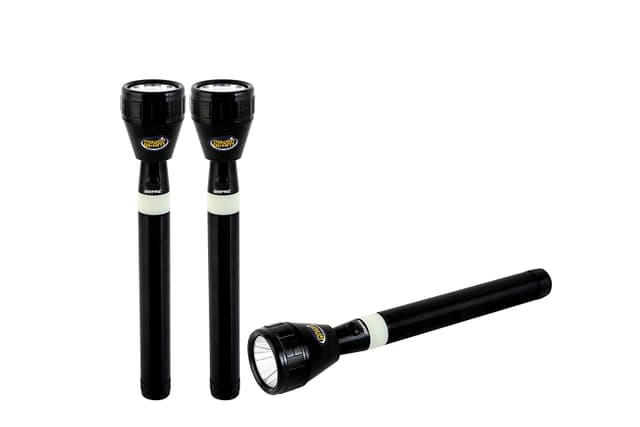 مجموعة كشافات ليد 3في1 القابل للشحن 3 IN 1 Family Pack Rechargeable Led Flashlight - Geepas - 126439