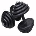 دمبل  adjustable rubber dumbbell set
