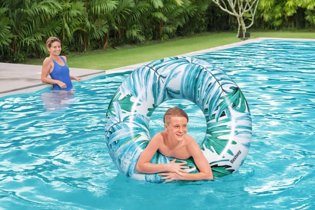 Bestway TROPICAL PALMS SWIM RING 119CM - 128044