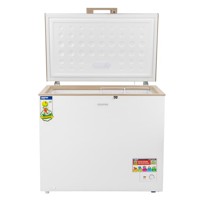 Geepas Adjustable Thermostat 300L Chest Freezer GCF3006WAH
