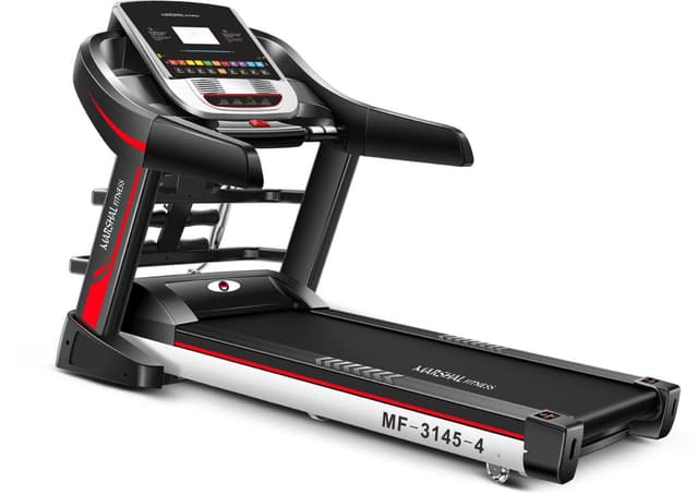Marshal Fitness 4 way dc motorized treadmill with 7 lcd screen