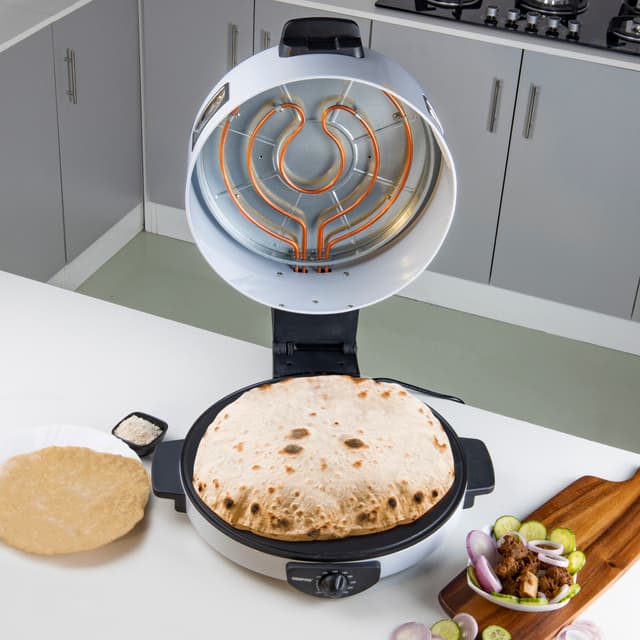 Geepas Portable Adjustable Temperature, 40cm Baking Plate Arabic Bread Maker GBM63037 Bread Maker - 127229