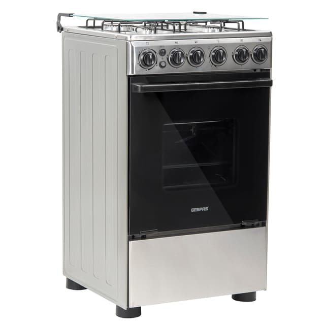 Geepas Cooking Range, Stainless Steel Housing, GCR5021NSC,4 Gas Burner