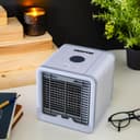 Geepas Mini Air Cooler - 750 ml - 3 Speed Options - LED Night Light - 127374