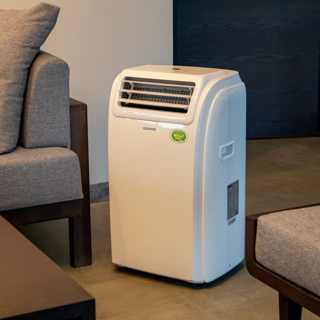 Geepas Gacp1216cu Portable Air Conditioner - 3 Mode (Cool/Fan/Dry) & Speed 24 Hours Timer | Remote Control 0.4 L Water Tank Auto Horizontal Swing |12000btu 1 Year Warranty - 125985