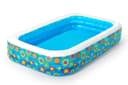 بركة سباحة اطفال مستطيلة أزرق بيست واي Bestway 229 × 152 × 56 Blue Rectangular Pool Happy Flora Kids