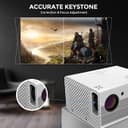 بروجكتر منزلي أندرويد وونكت 4500 لومن 200 بوصة Wownect Home Smart Android LED Projector 1080P