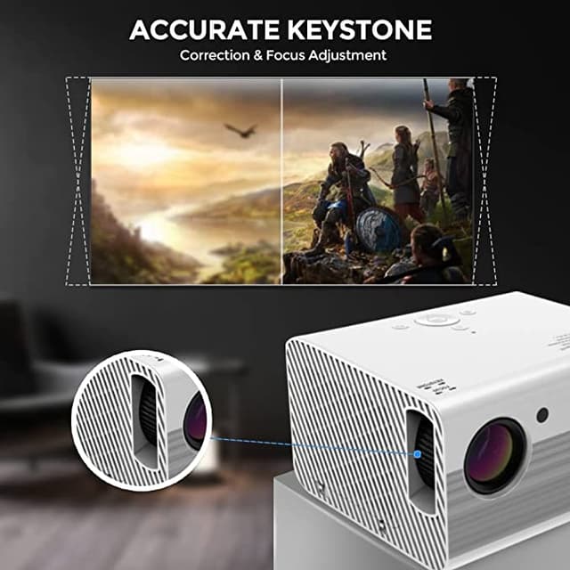 بروجكتر منزلي أندرويد وونكت 4500 لومن 200 بوصة Wownect Home Smart Android LED Projector 1080P