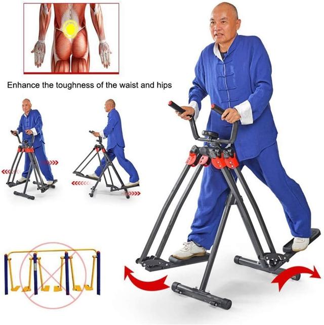 جهاز الغزال الطائر المطور مارشال فيتنس Marshal Fitness Retractable Air Walker Cross Elliptical Trainer - SW1hZ2U6MzIwMDU2OA==