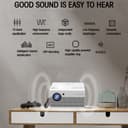 بروجكتر أندرويد مع شاشة عرض 120 انش Wownect Home LED Smart Android 4K Projector HD [ 4500 Lumens ]