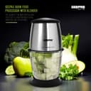 Geepas GMC42013UK_2 300W Mini Food Processor - Stainless Steel 4 Bi-Lever Blades for Blending & Chopping - Food Chopper Shredder, Perfect for Baby Food, Salads, Salsa, Pesto, Curry Pastes - 550ml - 2 Year Warranty