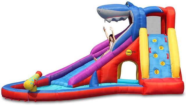 زحليقة مائية قابلة للنفخ هابي هوب Happyhop Inflatable Shark Club Slide