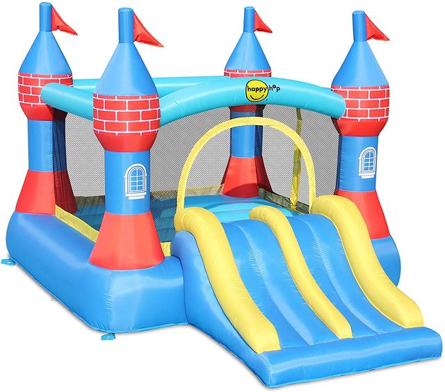 HAPPYHOP CASTLE BOUNCER W/DOUBLE SLIDE - SW1hZ2U6MTYwMDY1