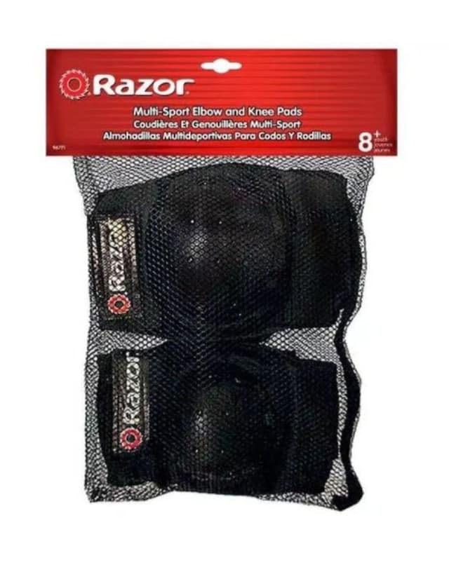 RAZOR CHILD ELBOW & KNEE PADS BLACK Jomla.ae
