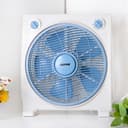 Geepas GF21113 12'' Box Fan - 3 Speed, 60 Minutes Timer – Portable Personal Desk Fan with Powerful Copper Motor - Ideal for Office, & Home- 2 Year Warranty