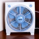 Geepas GF21113 12'' Box Fan - 3 Speed, 60 Minutes Timer – Portable Personal Desk Fan with Powerful Copper Motor - Ideal for Office, & Home- 2 Year Warranty