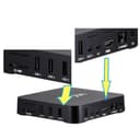 Wownect MXQ Pro Android TV Box 4k [2GB / 16GB] Quad Core Amlogic S905W WiFi Smart TV Box [ Supports Miracast / Airplay ] With USB, SPDIF, LAN, HDMI, SD Card Ports - Black