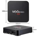 Wownect MXQ Pro Android TV Box 4k [2GB / 16GB] Quad Core Amlogic S905W WiFi Smart TV Box [ Supports Miracast / Airplay ] With USB, SPDIF, LAN, HDMI, SD Card Ports - Black