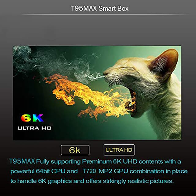 ريسيفر أندرويد للتلفزيون Wownect T95 Max Smart Android TV Box