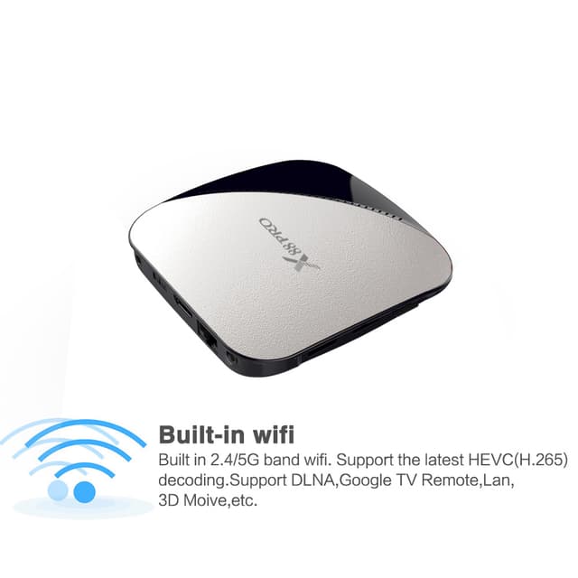 رسيفر أندرويد للتلفزيون Wownect X88 PRO Android TV Box
