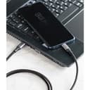 Ringke USB Type C to C Cable (4ft) Tangle Free Cotton Braided Universal Compatibility High-Speed 5Gbps Syncing & Fast Charging Connector Cord with Cable Tie, Supports USB Type-C Device - Black