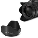 O Ozone Professional 58mm Tulip Flower Lens Hood [ Compatible for Nikon, for Canon DSLR Camera, Digital Cameras and Camcorders ] [Protects Lens from Accidental Impact] - Black
