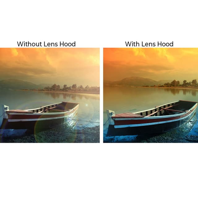 O Ozone Professional 58mm Tulip Flower Lens Hood [ Compatible for Nikon, for Canon DSLR Camera, Digital Cameras and Camcorders ] [Protects Lens from Accidental Impact] - Black