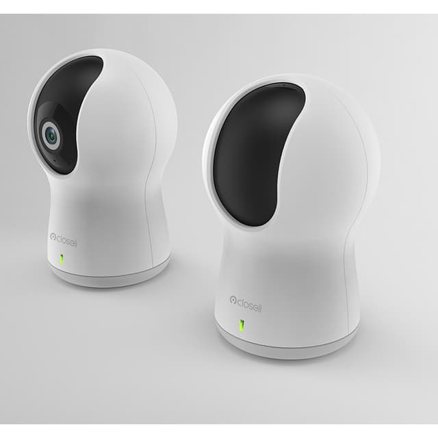 Blurams 720P Dome Lite Security Camera with Motion, Sound Detection, Night Vision, Two-Way Audio - A30 [Pack Of 2] - White