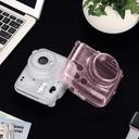 O Ozone Transparent Hard Camera Case for Fujifilm Instax Mini 11 Instant Camera Cover with Adjustable Strap [ Shining Case Designed for Instax Mini 11 Case ] - Glitter Pink - Pink - SW1hZ2U6MTI1MDE1