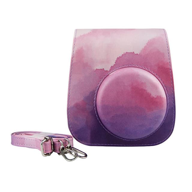 O Ozone Case for Fujifilm Instax Mini 11 Case PU Leather Instant Camera Cover with Adjustable Strap [ Compatible for Fujifilm Instax Mini 11, Mini 9, Mini8 Instant Camera Bag ] - Pink Cloud - Multicolor