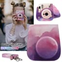 O Ozone Case for Fujifilm Instax Mini 11 Case PU Leather Instant Camera Cover with Adjustable Strap [ Compatible for Fujifilm Instax Mini 11, Mini 9, Mini8 Instant Camera Bag ] - Pink Cloud - Multicolor