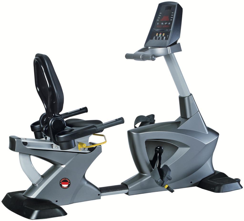 Marshal Fitness commercial recumbent bike self generation ergonometer bxz 7500l