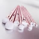 O Ozone Professional Makeup Brush Set 10pcs Kit with PU Pouch Premium Synthetic Powder Foundation Eyeshadow Blush Lip Brush Tool [Durable, Unique, Stylish] - Hot Pink