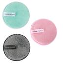 O Ozone Reusable Makeup Remover Sponge Cloth Face & Eye Cleansing Round Circle Puff Eco-friendly Washable Makeup Removing Pad [3 Per pack] Microfiber Face Cleansing - Multicolor - SW1hZ2U6MTI1ODEz