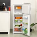 ثلاجة جيباس صغيرة 132 لتر بابين مع خاصية التبريد السريع Geepas Double Door Refrigerator - 122793