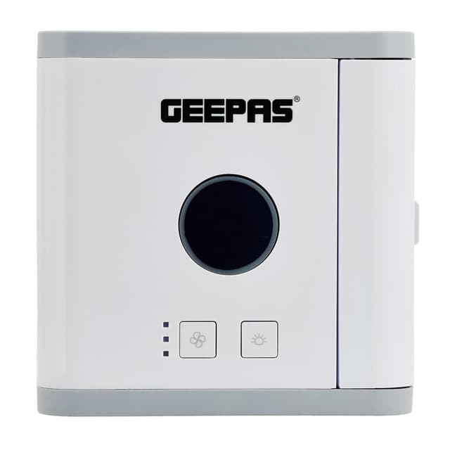 Geepas Mini Air Cooler - 750 ml - 3 Speed Options - LED Night Light - 127369