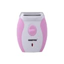 Geepas GLS8691 Lady Shaver - Rechargeable Portable Hair Remover Electric Trimmer Epilator for Face, Eyebrow, Legs Bikini Line Ladies Shaver- Wet & Dry Use - 122071