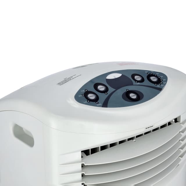 Geepas Air Cooler - Portable Ergonomic Design with 4 Speed, Led Control Panel - 20L Water Tank & Ice Compartment - Led Control Panel with Remote - Wide Oscillation - Ideal for Home, Office & More - 84669