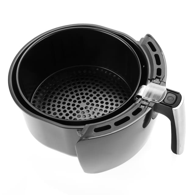 قلاية هوائية صغيرة من جيباس بسعة 1.8 لتر بموقت أسود جيباس Geepas Black Timer Control 1.8L Overheat Protection Small Air Fryer