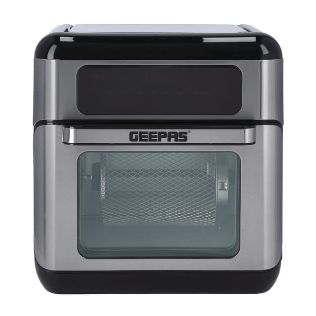 فرن كهربائي صغير جيباس 10 لتر Compact Powerful 1500W 9 In 1 Air Fryer Oven - Geepas