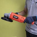 Geepas Angle Grinder 230mm - Keyless Protective Guard Anti Start Feature Top Body Switch with Side Handle - No Load 66000RPM - Ideal for Metal Cutting/Grinding - 2400W