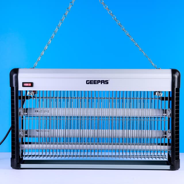 ناموسية كهربائية كبيرة جيباس Geepas Electric Bug Killer Powerful 2 UV Light Tubes Automatic Bug Zapper Insect Killer