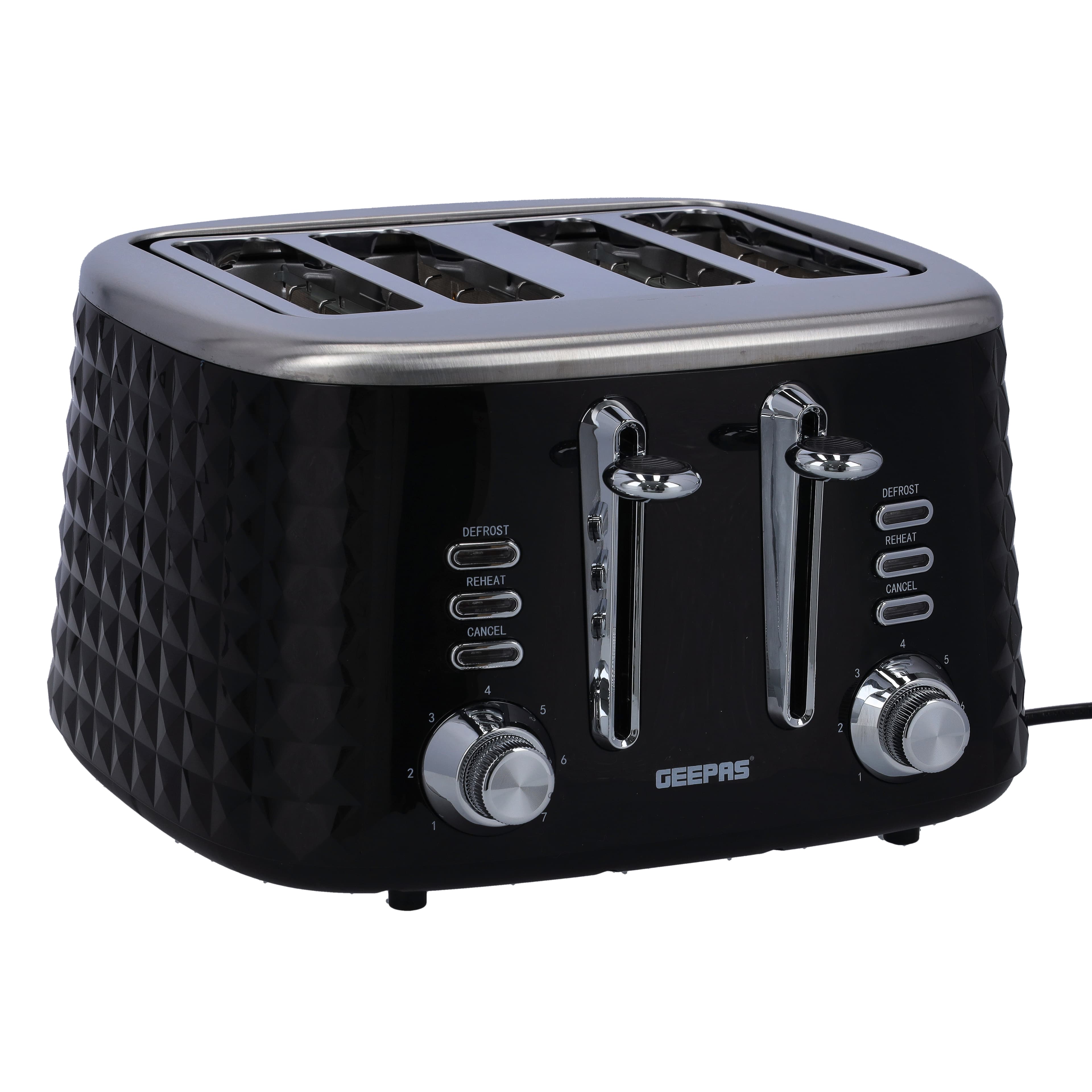 توستر جيباس محمصة خبز 4 شرائح Geepas Bread Toaster 4 Slice