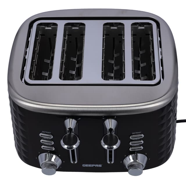 توستر جيباس محمصة خبز 4 شرائح Geepas Bread Toaster 4 Slice - 126934