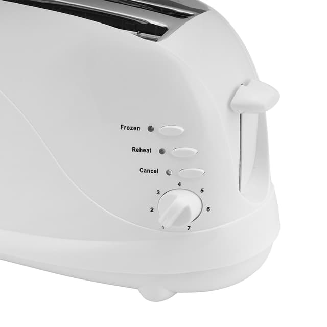 Geepas 1100W 4 Slices Bread Toaster - Crumb Tray, Cord Storage, 7 Settings with Cancel, Defrost & Reheat Function -Removable crumb tray -2 years’ warranty
