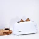 Geepas 1100W 4 Slices Bread Toaster - Crumb Tray, Cord Storage, 7 Settings with Cancel, Defrost & Reheat Function -Removable crumb tray -2 years’ warranty